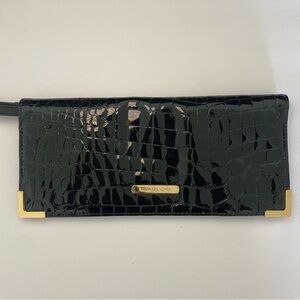 Michael Kors Patent Leather Croc Embossed Wristlet Wallet